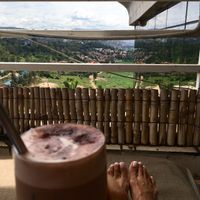 Quite the rooftop view  at Inzora Rooftop Café in Kigali