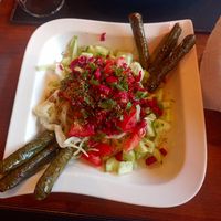 Mixed salad with wineleaves at Pumpkin in Goreme