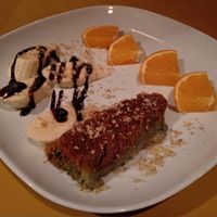 Künefe filled with pistachios. at Pumpkin in Goreme