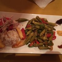 Vegan main - spices on side are yummy at Pumpkin in Goreme