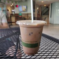 Coconut vanilla mocha with soy milk!!! at Tropical Tribe in Honolulu