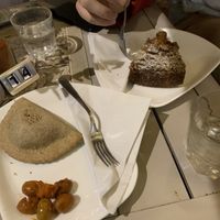 Calzone vegano e torta di carote  at Naama Cafè in Bologna