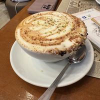 Cappuccino with soy milkk  at Naama Cafè in Bologna