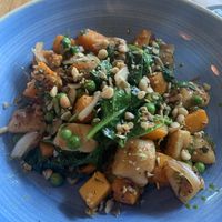 Vegan gnocchi, amazing!  at Sandstone Point Hotel in Sandstone Point