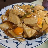 Orange tofu at New Peking Wok in Federal Way