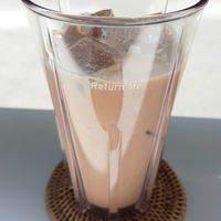 Milk tea with soy milk (tasted like Masala Chai tea) at Bottle Lounge 보틀팩토리 in Seoul