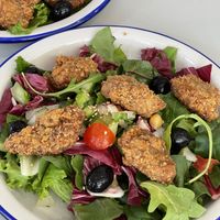 Vegan chicken salad. It was yummmmm  at Bottle Lounge 보틀팩토리 in Seoul