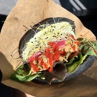 Pulled bbq burger at Two Monkeys in Copenhagen