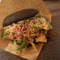 Pulled BBQ burger at Two Monkeys in Copenhagen