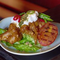 Nigerian cauliflower suya (although this is normally made with artichoke) at Safari Lounge in Edinburgh