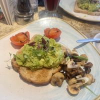 Avocado toast breakfast  at Oriel in Poole