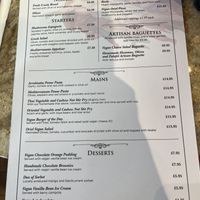 Menu   at Oriel in Poole