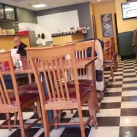 Seating area at Mom's Diner in Syracuse