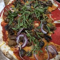 Wild mushroom pizza  at Four London Road in Waterlooville