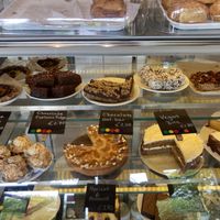 Lots of vegan sweets things. at Phoenix Café in Findhorn