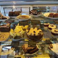 cake options   at Phoenix Café in Findhorn