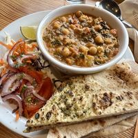 Vegan curry   at Phoenix Café in Findhorn