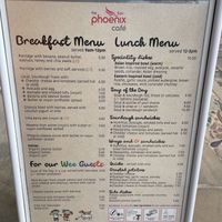   at Phoenix Café in Findhorn