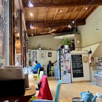 Inside the cafe   at Phoenix Café in Findhorn