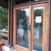 Entrance at Phoenix Café in Findhorn