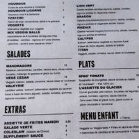 Le menu at Psychédélice in Saint-julien-en-born