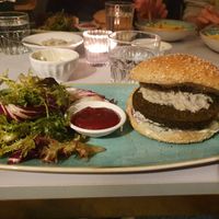 Falafel burger at Bebek in Zurich