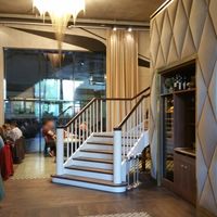 Interior, tram depot in back at Bebek in Zurich