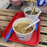 Dragon breath and zen ramen  at REDWHITE BONELESS RAMEN - Boston in Boston