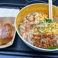 Image: Masterpiece Ramen, Roasted Miso Avocado  at REDWHITE BONELESS RAMEN - Boston in Boston