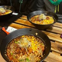 King and Queen (top left) and soporro classic (top right) along with the masterpiece   at REDWHITE BONELESS RAMEN - Boston in Boston