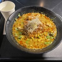 Ginger curry ramen - hot meal on a cold rainy day   at REDWHITE BONELESS RAMEN - Boston in Boston