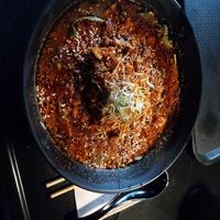 Spicy miso with cheese at REDWHITE BONELESS RAMEN - Boston in Boston