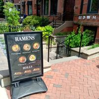 Outside the restaurant (July 2025) at REDWHITE BONELESS RAMEN - Boston in Boston