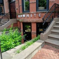 Outside the restaurant (July 2025) at REDWHITE BONELESS RAMEN - Boston in Boston