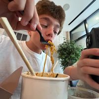 Brother rated 10/10 - stained his white shirt because it was that good  at REDWHITE BONELESS RAMEN - Boston in Boston