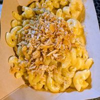 Mac and cheese at REDWHITE BONELESS RAMEN - Boston in Boston