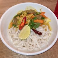 udon noodles at Lily's in Zurich