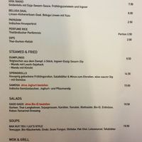 Vegan menu part 1 at Lily's in Zurich
