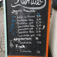 Menue at Eivgi's in Berlin