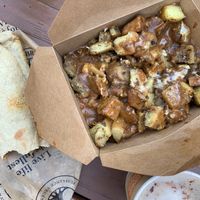 Breakfast wrap and poutine  at Copper Branch - St Roch in Quebec