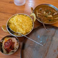 #30: Decent. Not that much flavor. Except sometimes big pieces of ginger. 3/5 at Moghul in Berlin