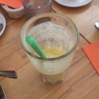Vegan mango lassi at Moghul in Berlin