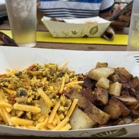 Scrambled tofu and potatoes   at Freshfit Cafe in Nags Head