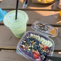 açaí bowl with matcha   at Freshfit Cafe in Nags Head