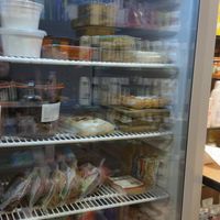 Refrigerated section at Drogerie Aebi in Murten