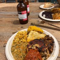 Delicious hot food at The Plantisserie in Miami