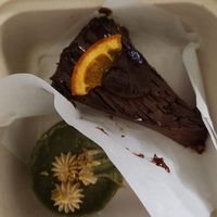 Chocolate cake and mactha cheesecake at The Plantisserie in Miami
