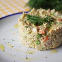 Russian Salad at Unison - Plant Based Food in Bucharest