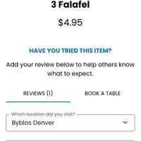   at Cafe Byblos in Denver