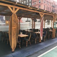 Outdoor seating  at Playa Betty's in New York City